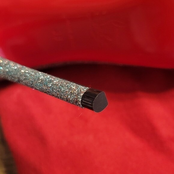 Christian Louboutin Glitter Silver Pointed Toe Stiletto Heels - Picture 9 of 11